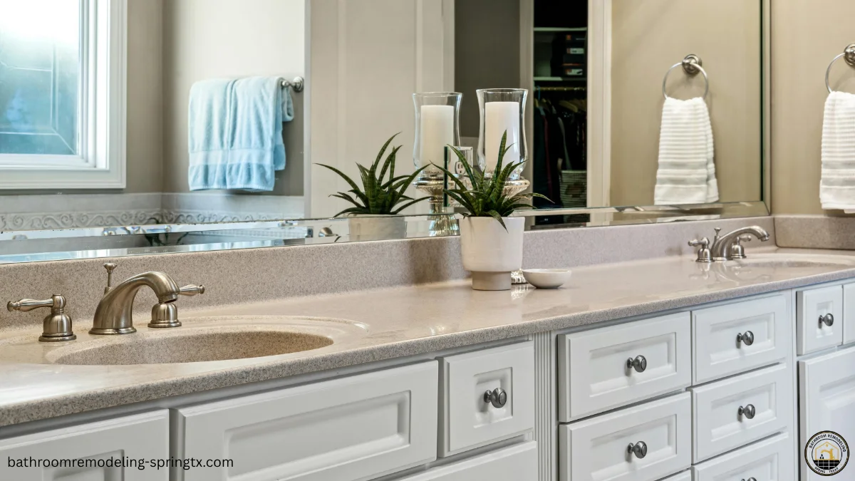vanities with soft-close drawers and cabinets